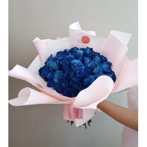 Ramo Larama 50 rosas azules