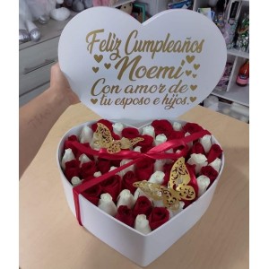 Box Corazón 36 rosas Box Corazón 36 rosas