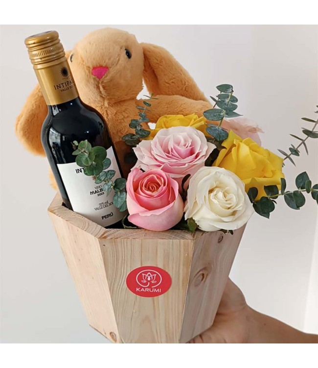 Box Mix de Rosas Conejita Box Mix de Rosas Conejita