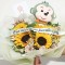 Ramo de Girasoles y Peluche monito
