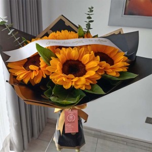 Ramo Girasoles con cinta mensaje Ramo Girasoles con cinta mensaje