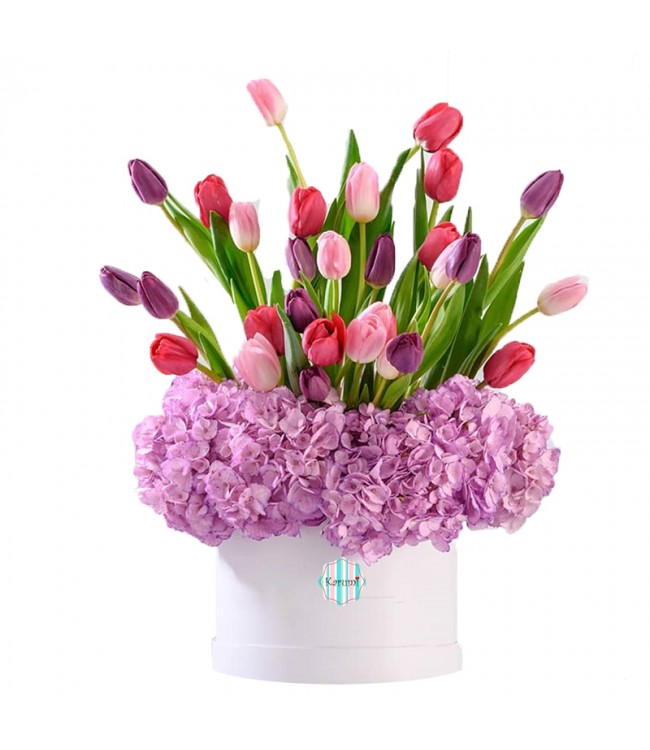 Box Deluxe 30 Tulipanes Box Deluxe 30 Tulipanes