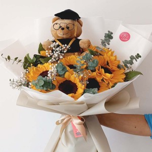 Ramo Graduacion Girasoles 