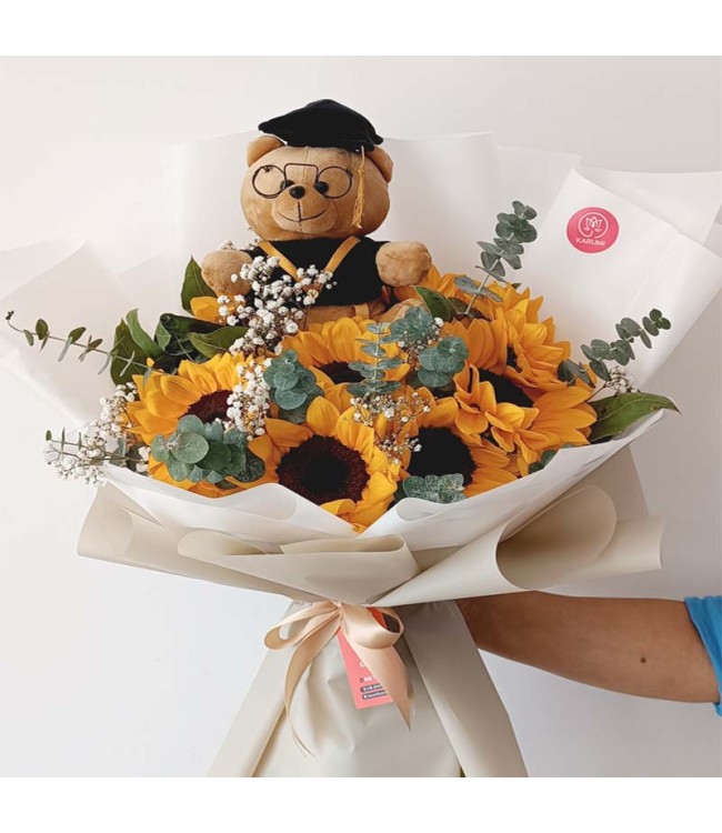 Ramo Graduacion Girasoles 
