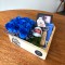 Box de rosas azules