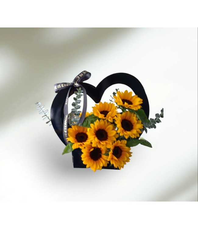 Box de girasoles Corazon