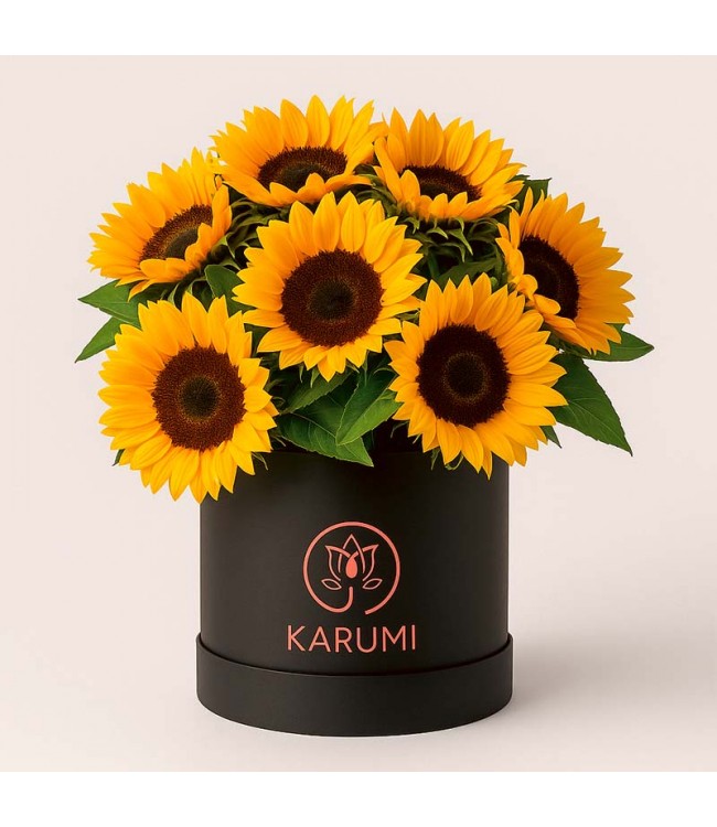 Flores Amarillas Box 10 Girasoles 