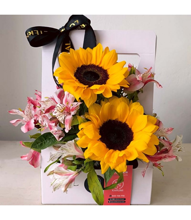 Flores Amarillas Box Girasoli