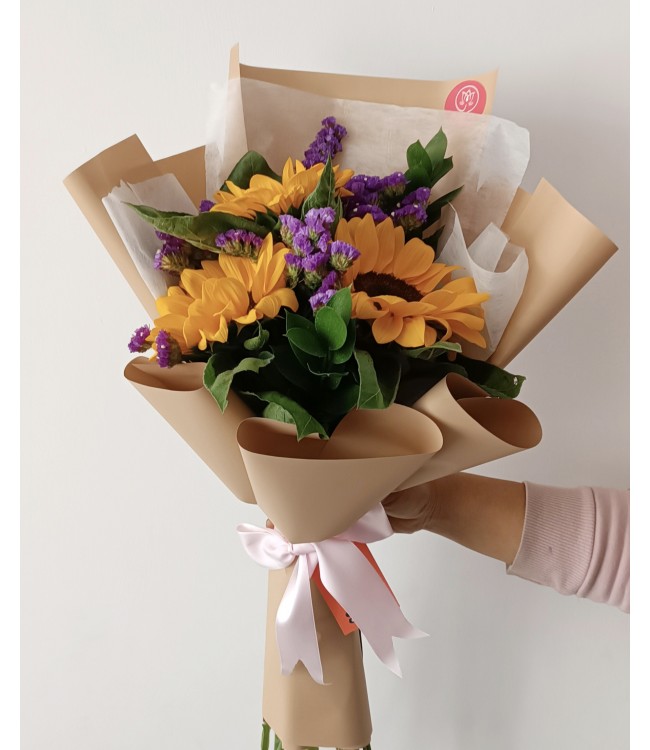Mini Ramo 3 girasoles